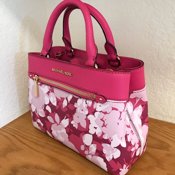 Michael Kors Hailee Xs Satchel granita Pink Bag - Picture 4 of 8